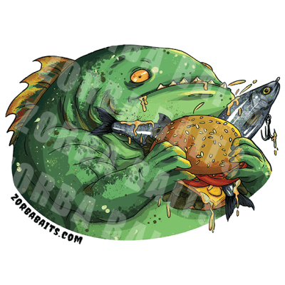 Sticker - Fish Burger